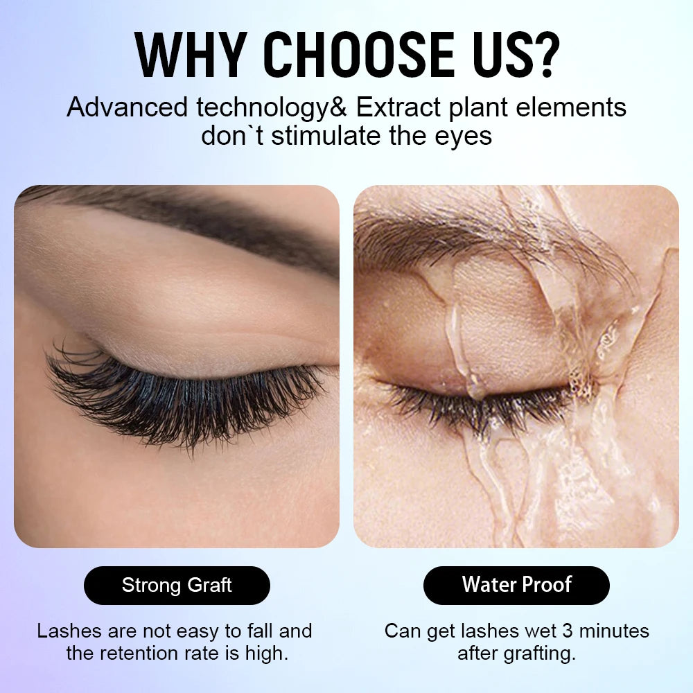 Gollee Glue for Eyelash Extensions 1s Fast Drying 5ml Bonder Glue Lasting false Lash Extension Supplies Profession Makeup tools