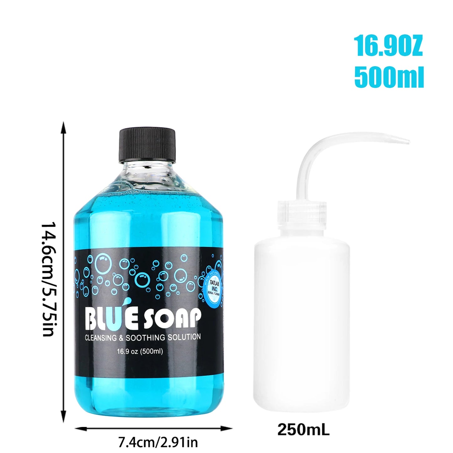 Tattoo Green Soap and Blue Soap - Super Concentrated Tattoo & Piercing Cleanser for Tattoo Studios, Tattoo Artist & Beginner