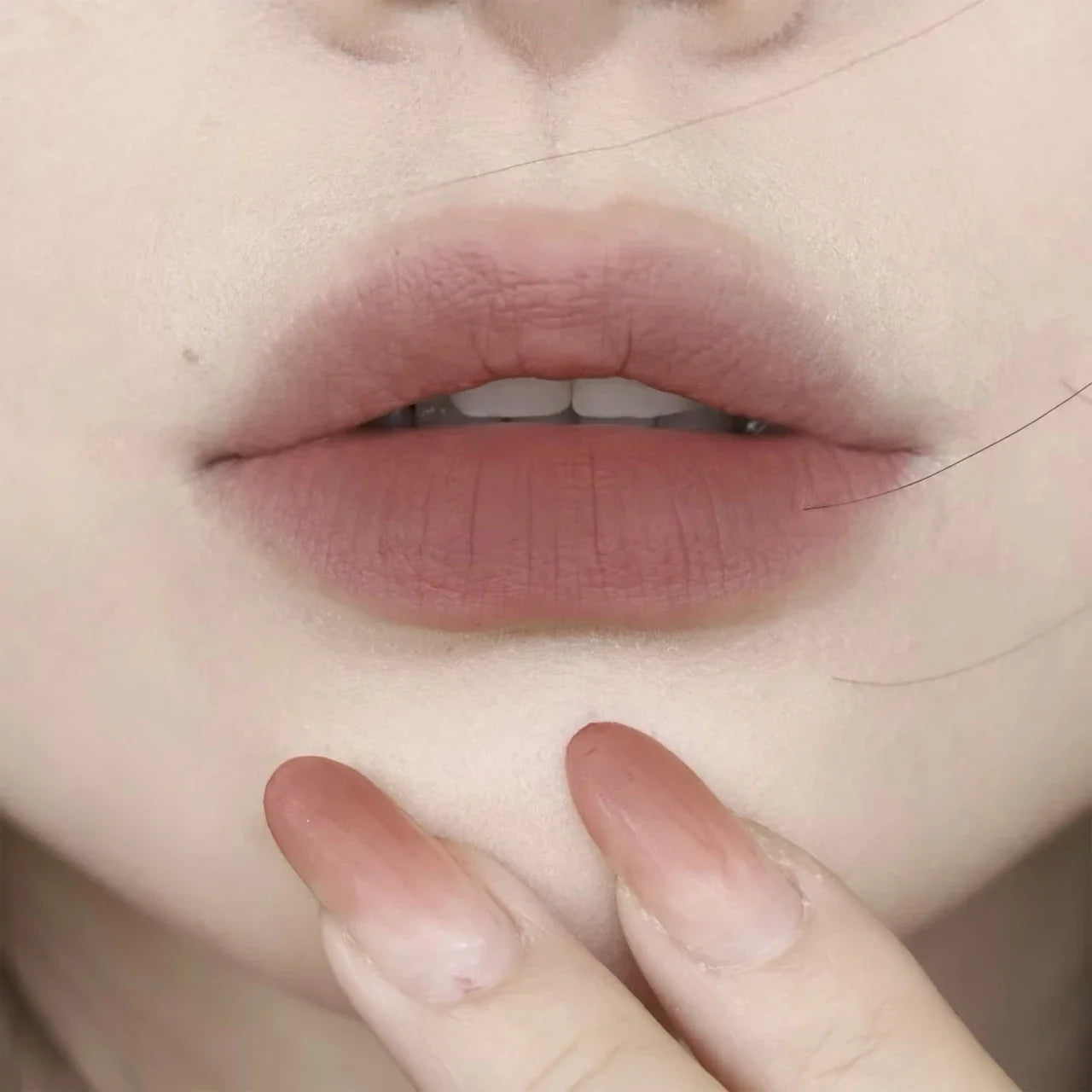 6Ccolors Matte Lipstick Crayon Milky Tea Purple Lip Tint Velvet Sexy Dark Red Lipstick Pen Non-stick Cup Lasting Brighten Makeup