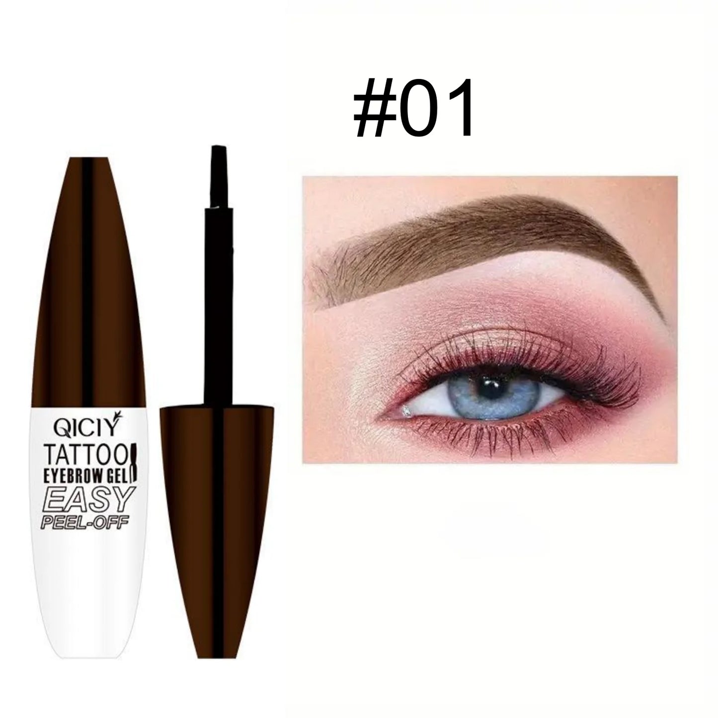 Peel-off Eyebrow Gel Tint Waterproof Grey Brown Lasting Non Smudge 3D Eyeliner Pen Natural Liquid Brow Tattoo Dying Cream Makeup