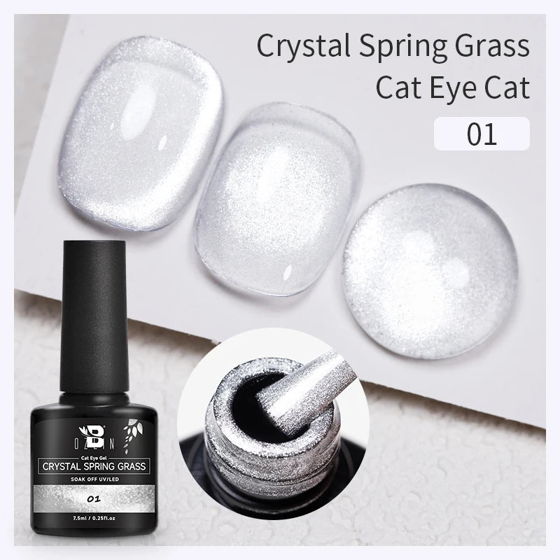7.5ML Pink Blue Nail Gel Cat eye Semi Permanent Nail Art Soaking UV LED Nail Salon DIY Nail Salon Gel For Autumn And Winter