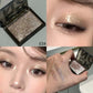 Punk Metallic Glitter Eyeshadow Mousse Matte Shimmer Highlight Pressed Pigments Dark Smoky Purple Pearlescent Eyeshadow Palette