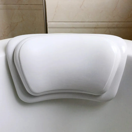 Non-Slip Bathtub Pillow with Silicone Sponge & Waterproof PU Cover – Universal Bath Pillow for Spa, Relaxation, Shower
