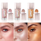 3 Colors Face Brightening Cream, Glitter Highly Saturated Liquid Highlighter, Bright Color Face Contour Makeup Highlighting