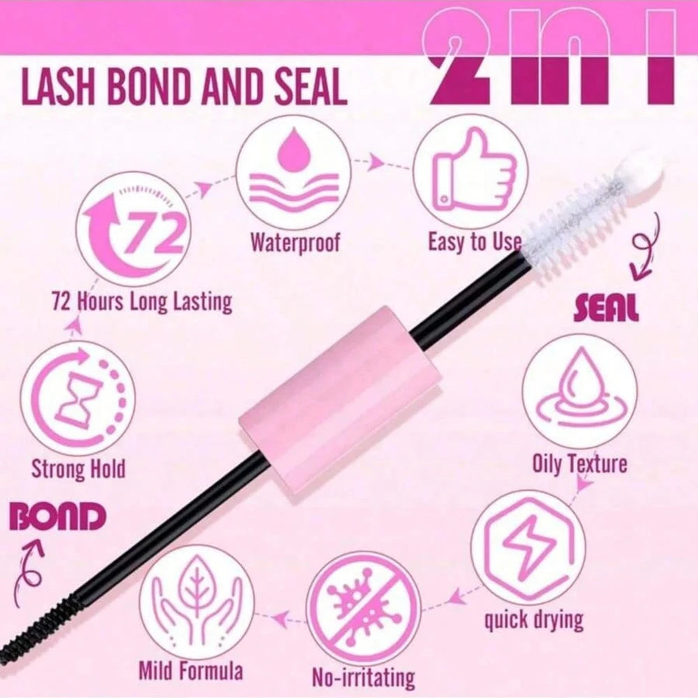 Eyelash Gluing and Sealing for Eyelash Clusters Strong Fixed Eyelash Glue Lasting 48H Eyelash Gluing Glue Eyelash Extension