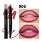 2 In 1 Matte Lipstick Pencil Double Head Lip Liner Pen Red Nude Long Lasting Waterproof Lady Charming Lip Pencil Makeup Tools