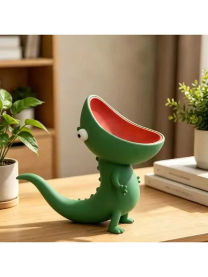 Lizard Soap Holder,Cartoon Reptile Soap Saver for Bar Soap, Small Planter Decor for Vanity or Kitchen