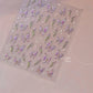 Shiny Jelly Butterfly Charming Golden Gradient Bowknot 5D Self Adhesive Nail Art Sticker Flower Petal Rhinestone Manicure Decals