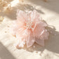 Nude Pink Fabric Flower Hairpin with Pearl Feather Edge Clip, Bridal Wedding Dress Hair Accessory, Bridesmaid Dress Photo Shoot Fairy-Like Side Hair Ornament