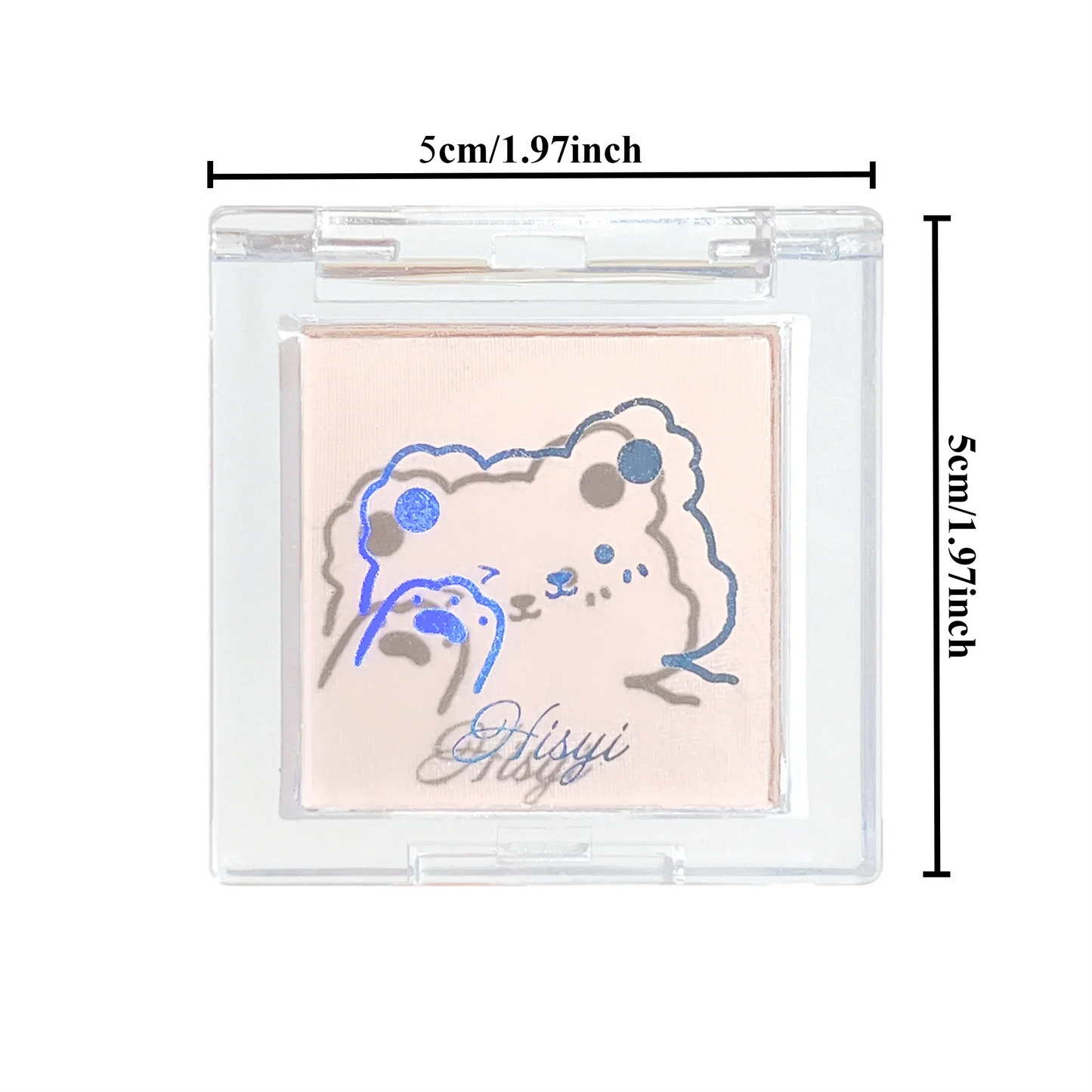 Hisyi Matte Monochrome Eyeshadow Palette Natural Light Highlighter Powder For Delicate Eye Contouring Brightens