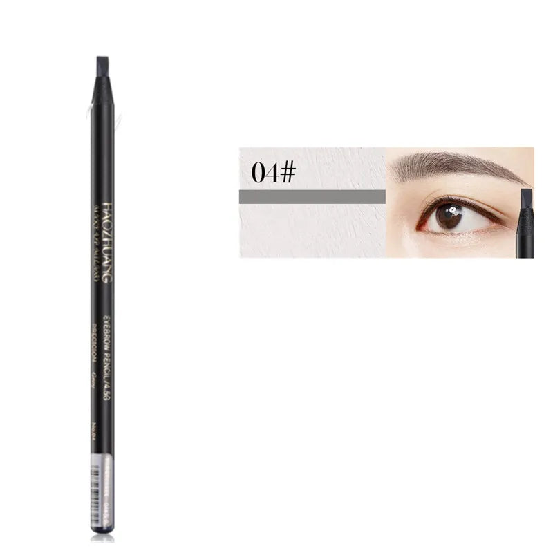 12PCS White Eyebrow Pencil Draw Line Pen Eyeshadow Natural Long-Lasting Brows Tint Waterproof Eye Brow Makeup Beauty Definer