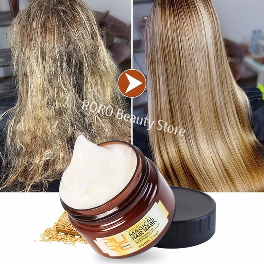 120ml Keratine Magical Hair Mask Protein Straighten Repair Dry Frizzy Damaged Cream Pro Soft Smooth Shiny Deep Moisturizing Care