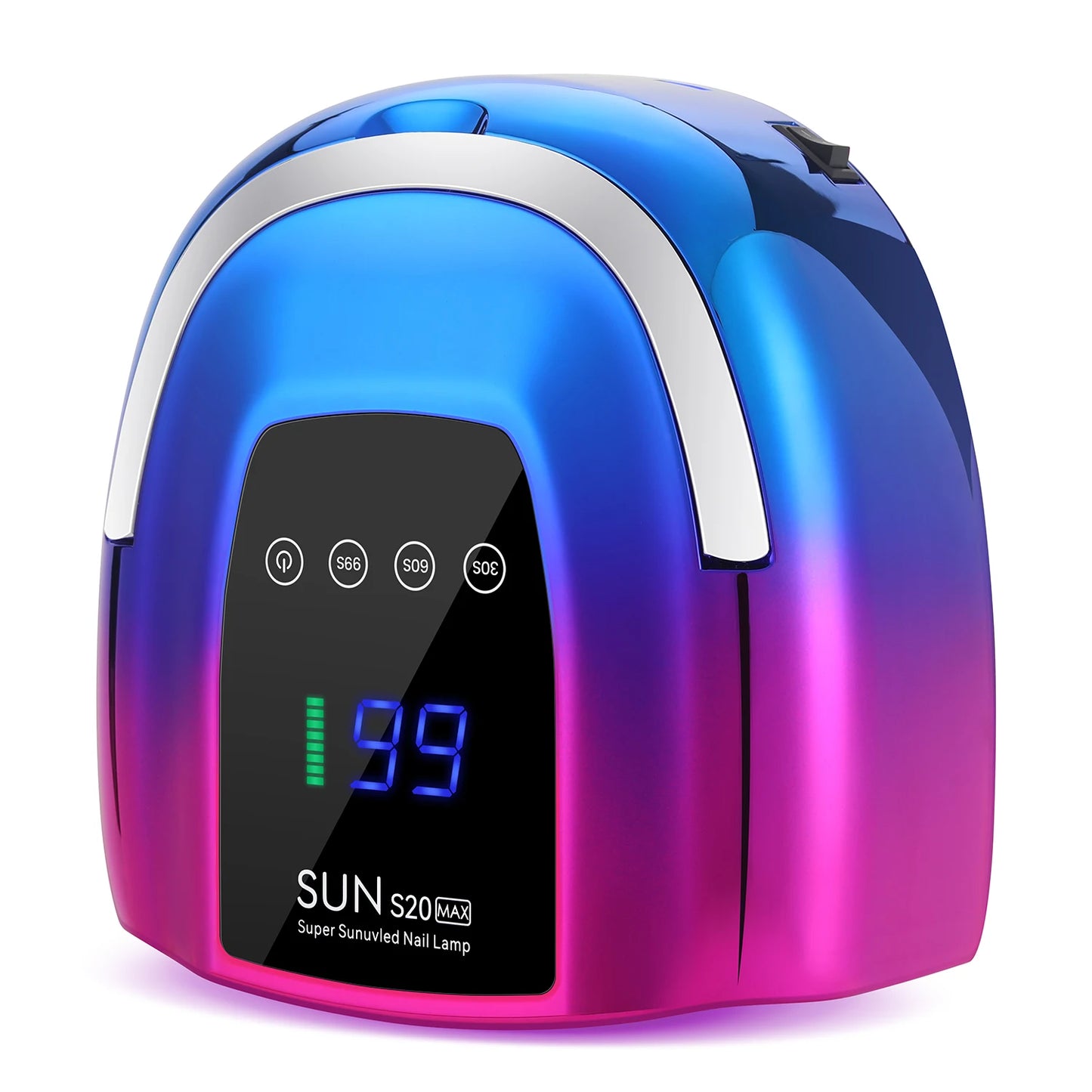 200W Rechargeable UV LED Nail Lamp Cordless Nail Dryer with 3 Timer Settings and Smart Sensor for Home & Salon to Curing All Gel