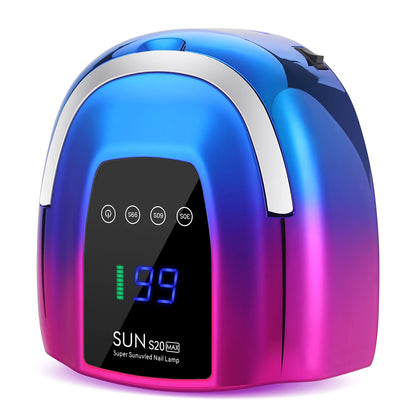 200W Rechargeable UV LED Nail Lamp Cordless Nail Dryer with 3 Timer Settings and Smart Sensor for Home & Salon to Curing All Gel