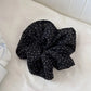 Women's New Scrunchies French Style Sweet Fashionable Hair Band Polka Dot Stripes Solid Color Buns Sweet Style Kawaii Hair Tie