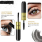 QIC Double In-one Mascara Silk Fiber Mascara Waterproof Mascara Eyelash Extension Black Thick Lengthening Eye Lashes Cosmetics