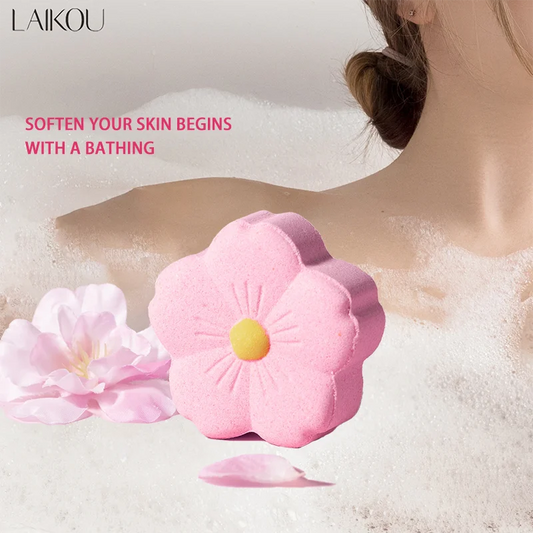 LAIKOU Bubble Small Bath Bombs Body Stress Relief Exfoliating Moisturizing Fragrances Aromatherapy SPA Salt Ball Skin Care 80g