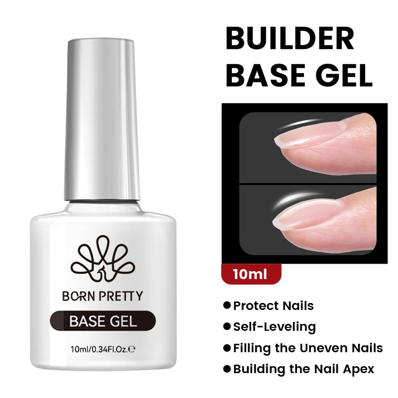 BORN PRETTY 10ml Sparkling Glitter Reflective Gel Nail Polish Sparkly Holo Shiny Pink Silver Black Gel Nail Art Salon Varnish