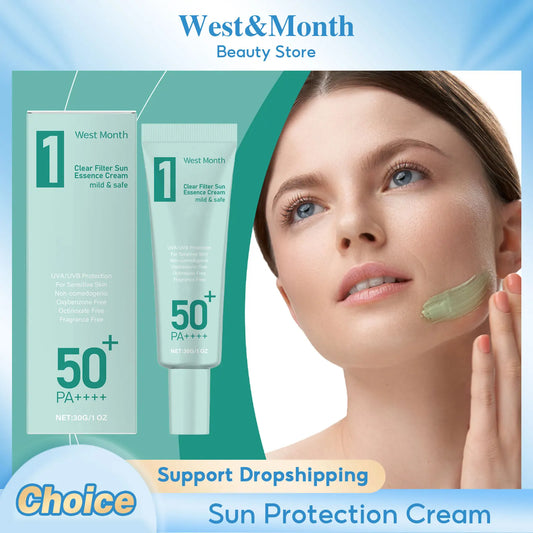 Anti Sun Cream SPF50 UV Defense Broad Spectrum Sunlight Protection Reduce Redness Hydrating Waterproof Prevent Sunburn Sunscreen