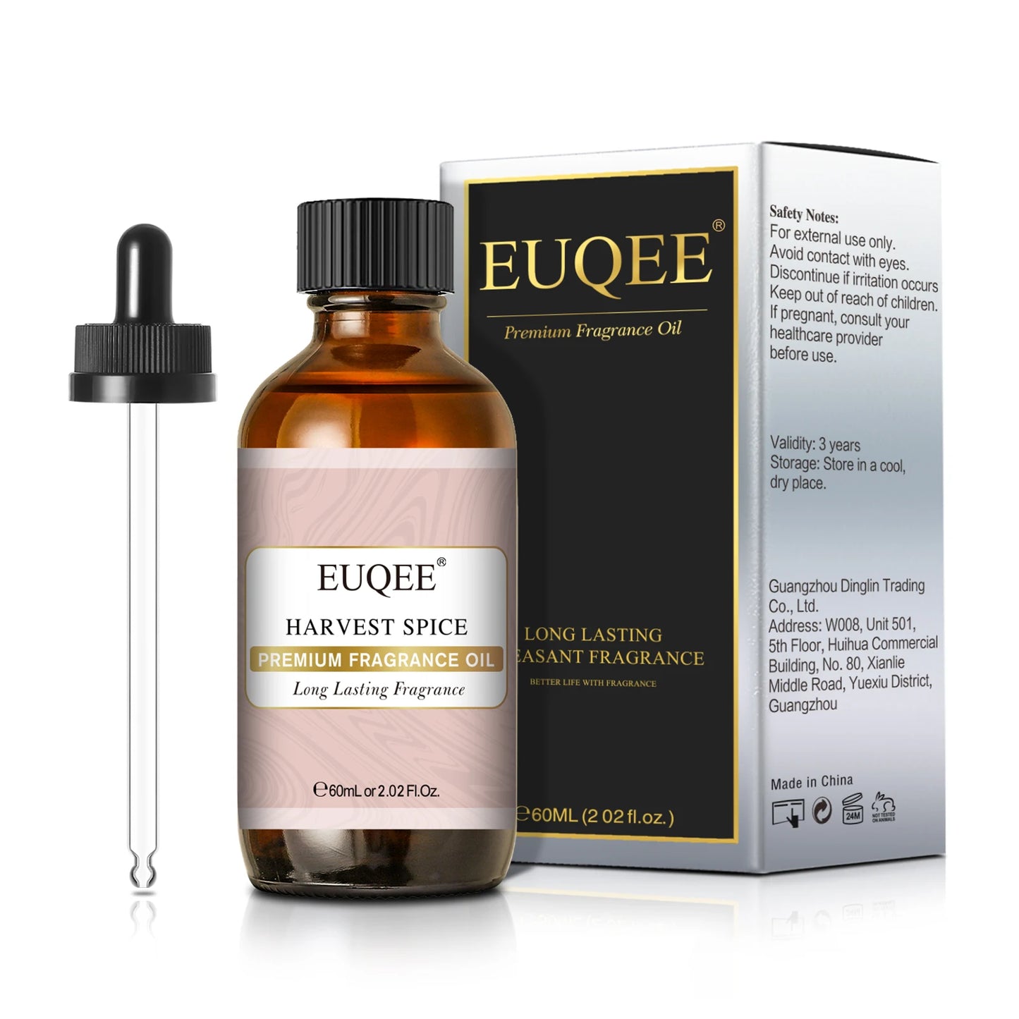 EUQEE 60ml Men's Fragrance Oils with Glass Dropper Leather Dragons Blood Forest Pine Chocolate Aroma Oils For Car Diffusion
