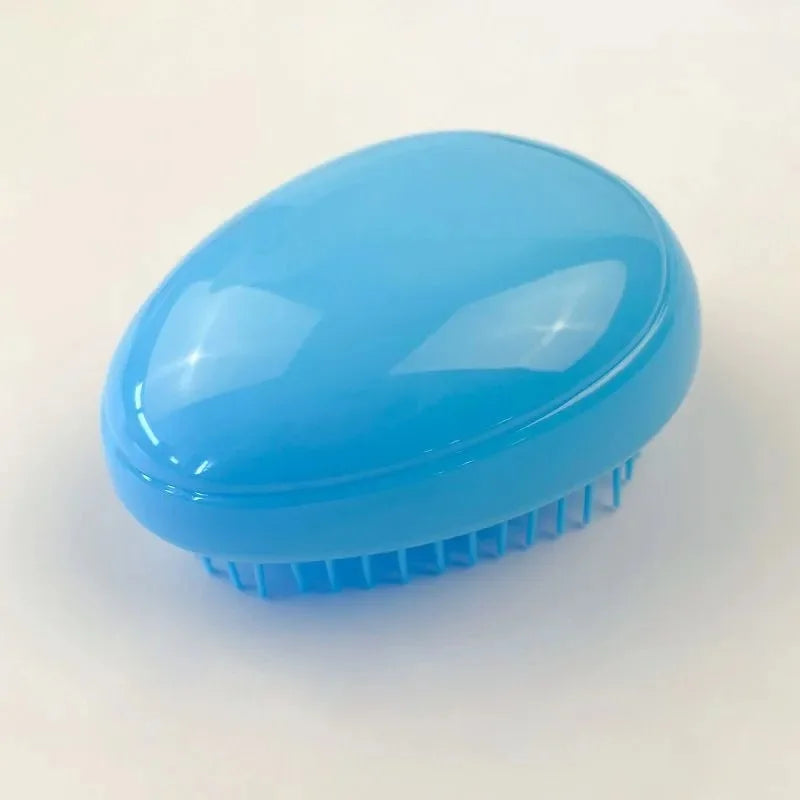 Mini Egg Round Shape Hairbrush Small Scalp Massage Comb Soft Portable Hair Brush Wet Dry Detangling Hairdressing Comb for Travel