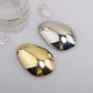Simple Trendy Metal Eggshell Shape Spring Hair Clip Fashion Ponytail Hair Clip Barrettes For Women Girls Hair Accessories