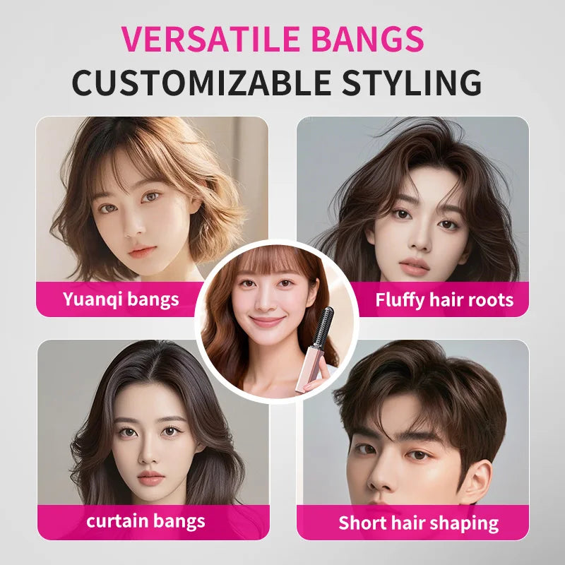 Bangs Comb Mini Straight Hair Comb Wireless Charging Portable Curling Iron Portable Styling Electric Comb Does Not Hurt Hair