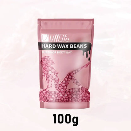 Viilife 50/100g Wax Beans Hot Film Hard Wax Depilatory Hard Hair Removal Bean Waxing Bikini Face Legs Body Hair Removal Unisex
