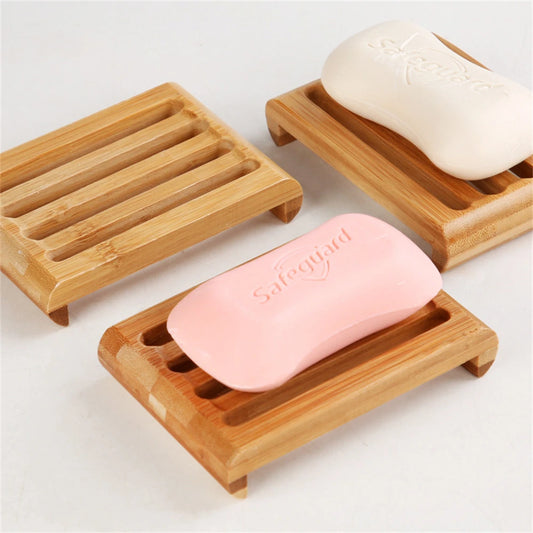 20pcs Bamboo Soap Holder Soap Dish for Sink or Shower
