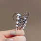 Temperament Pearls Rhinestone Geometric Cross Hair Claw High-end Women's Back of Head Half-tied Hair Grip Korean Style Hairpin