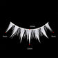 White Feather Lashes Strips Manga Cosplay False Eyelashes Full Srip Cluster Lashes Extensions Halloween Christmas Party Makeup