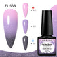 FOUR LILY 7ml Thermal Nail Gel Polish 3 Colors Changing Semi Permanent Soak Off UV/LED Nail Supplies Gel for Manicure Design