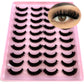 2023 New 20 pairs natural long 3D mink false eyelashes fake lashes makeup kit Mink Lashes extension eye lashes short eyelashes