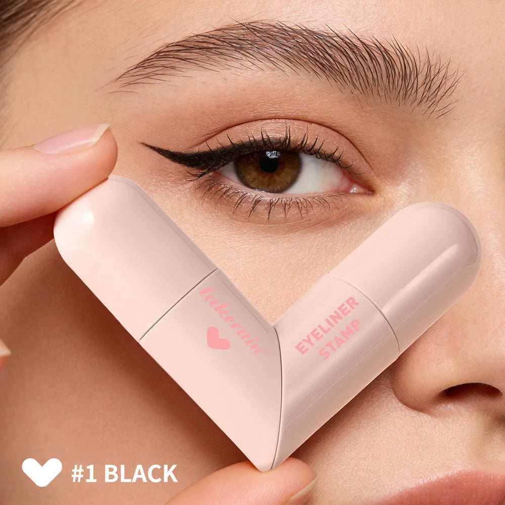 Waterproof Super Quick Eyeliner Fast Drying Liquid Eyeliner Smooth Easy Coloring Long Lasting Eye Liner Stamp Natural Eye Makeup