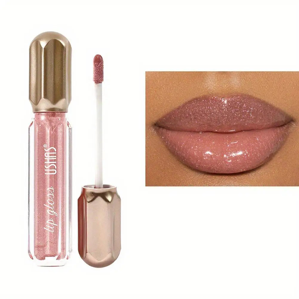 Mirror Pearl Lip Gloss for Women, Waterproof, Long Lasting, Moisturizing Lipstick, Shine Glitter, Glaze, Non Stick Cup, Lip M9F5