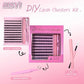 3D 190 PCS Cluster Lashes Kit – Lash Bond and Seal, Makeup Tools,DIY Lash Extension Set with Glue Accessories and Eyelash Curler
