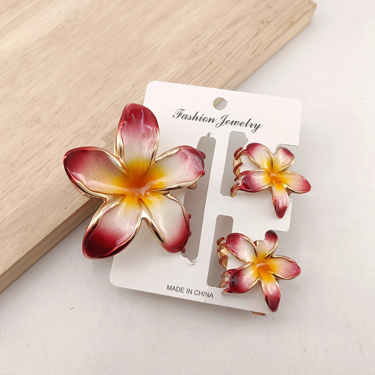 3/6 Pcs Alloy Flower Hair Claw Clips for Women Beach Holiday Hair Claw Stylish Shopping Headwear Female Hair Accessory