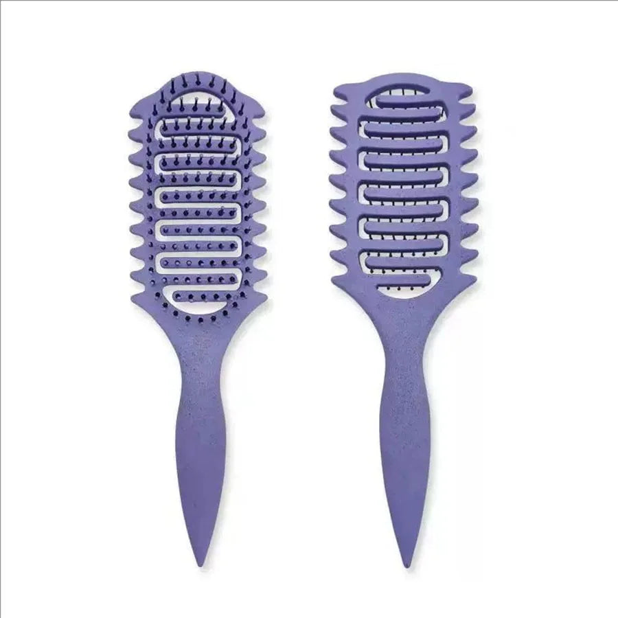 Curl Define Styling Brush Hollow Out Detangling Hair Brush Tangled Wet Curly Hair Comb Shaping Curls Barber Hairdressing Tools