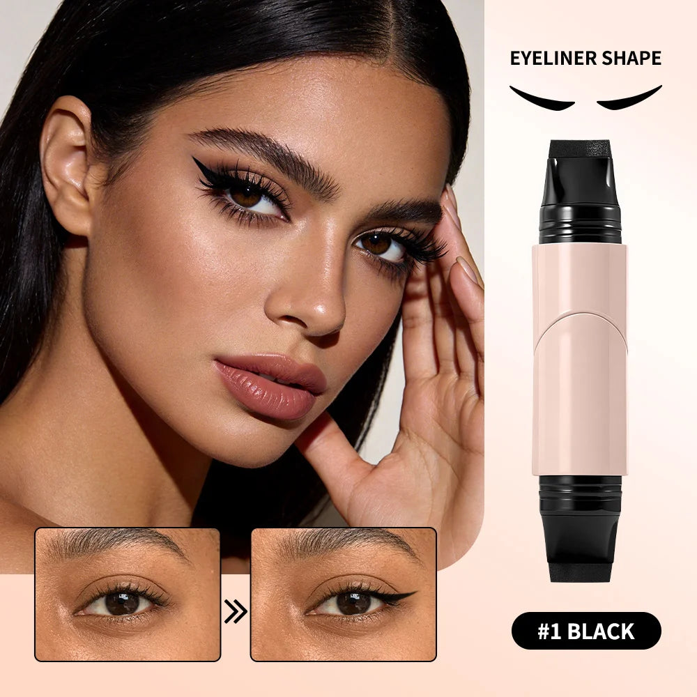 Waterproof Super Quick Eyeliner Fast Drying Liquid Eyeliner Smooth Easy Coloring Long Lasting Eye Liner Stamp Natural Eye Makeup