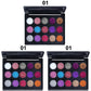 CmaaDu 15 Colors Gold Scallion Powder Diamond Glitter Eyeshadow Tray Shimmering Dazzling Universal Waterproof Easy to Color