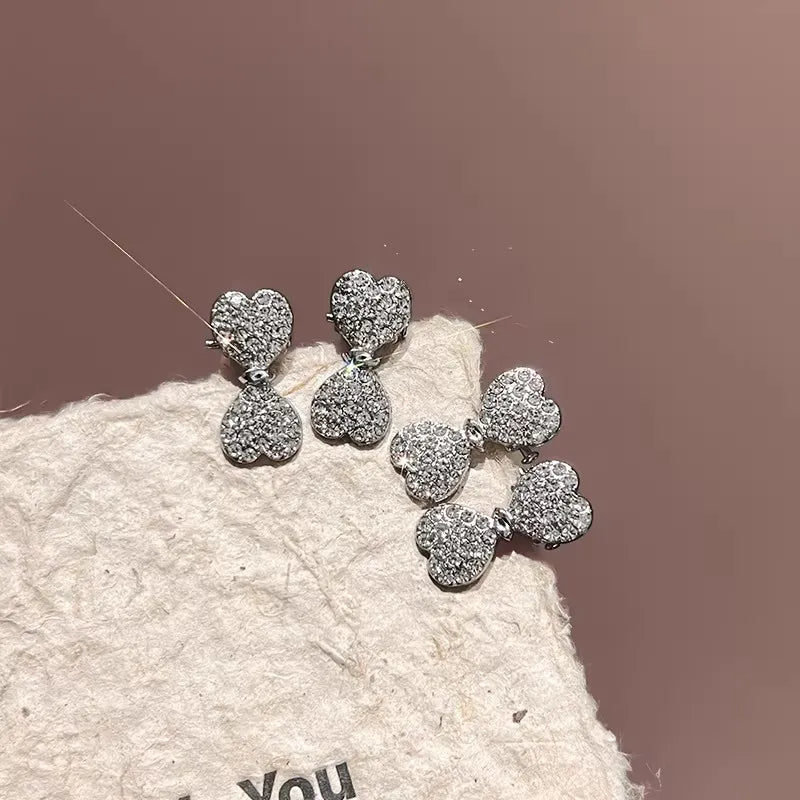 4pcs/set Elegant Mini Rhinestones Bow Hairpins For Women Girls Sweet Hair Ornament Small Hair Clips Fashion Hair Accessories