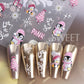 5D Embossed Christmas Nail Stickers Gingerbread Man Snowflake Snowman Penguin Nail Decal Autumn Winter Nail Supplies Decoration