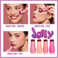 Women Brightening Face Blush Stick 2PCS Jelly Set Purple Lip Cheek Makeup Cosmetics Beauty Health