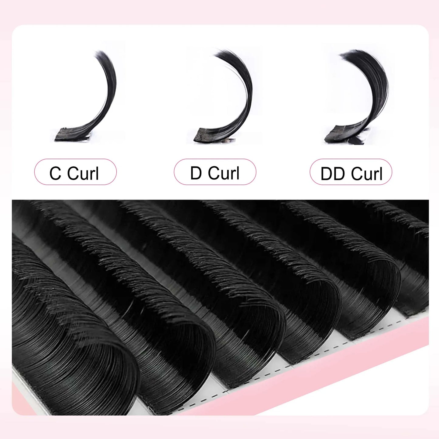 CoMango Easy Fan Lashes Extension DIY 2d/3d/4d/10d Faux Mink Blooming Eye Lash Extensions 0.03/0.05/0.07 Makeup Lashes