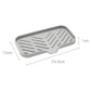 Self Draining Soap Bar Holder Silicone Kitchen Sink Soap Dish Sponge Tray Counter Caddy Organizer for Dish Soap Dispenser