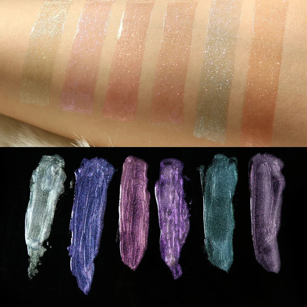 Liquid Crystal Glow Lip Gloss Laser Holographic Lip Tattoo Lipstick Pigment Glitter Lipgloss Lip Plumper Gloss Makeup