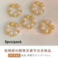 Flat Pearl Wreath Star Bowknot Butterfly Rhinestones Christmas Koi Metal Alloy Jewelry Nail Art Decorations Manicure Accessories