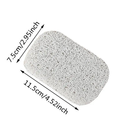 4pcs Nonslip Soap Dish Tray Shower And Bath Cleaning Sponge Holder Soap Saver Draining Lift Pad Self Draining Soap Bar Holder