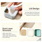 Portable Travel Silicone Soap Box, Waterproof Sealed Mini Bar Soap Holder for Outdoor, Kids & Daily Use