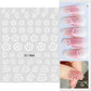 Cherry Blossom 3D Nail Stickers White Flower Petals Nail Art Decals Elegant Wedding Design Spring Sakura Manicure Slider Decor